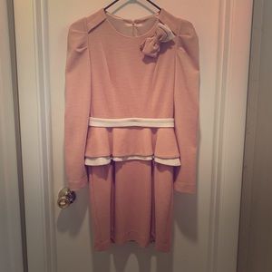 Korean Feminine Long Sleeves Dress XS